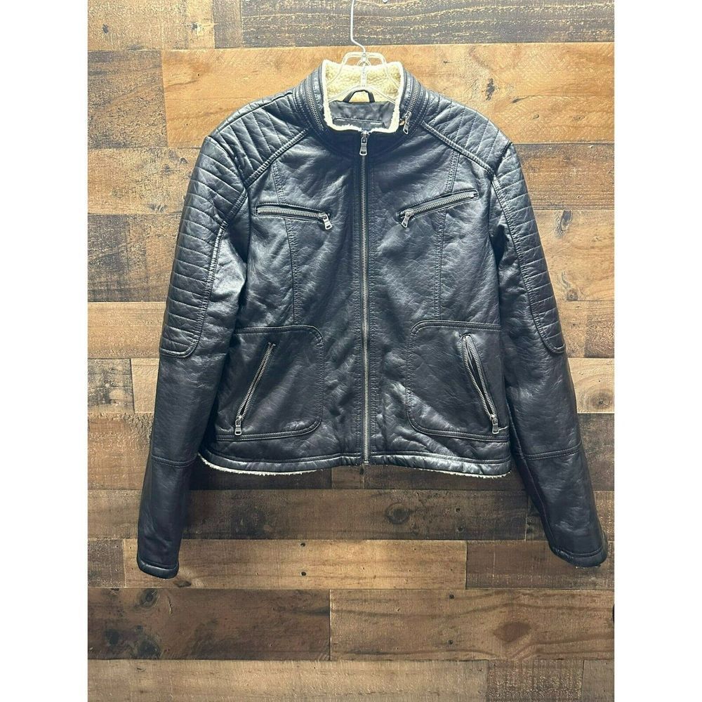Chaps Women's Motorcycle Jacket Size‎ Large
